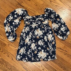 Abercrombie & Fitch Navy Floral Dress